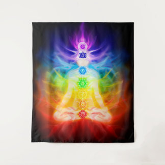 Tenture Chakras d'énergie brillante de l'art ésotérique du
