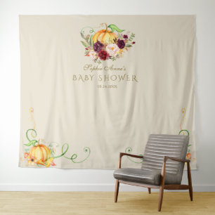 Tenture Charme Petit Citrouille Thanksgiving Baby shower