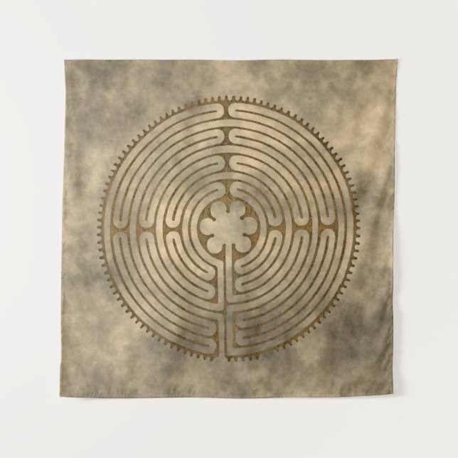 Tenture Chartres Labyrinthe - Symbole spirituel Antique 1 (Devant)