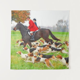 Tenture Chasse aux chiens