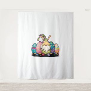 Tenture Chasse aux oeufs de Pâques Bunny printemps mignon 
