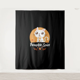 Tenture Chat Citrouille Spice Shirt mignonne C'est Automne