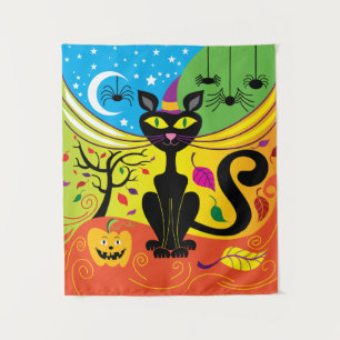 Tenture Chat de Brise Squelettique