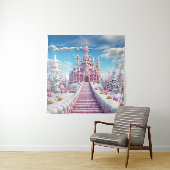 Tenture Château de bonbons magiques (En situation)