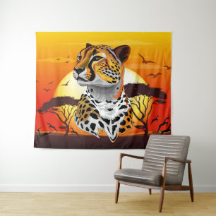 Tenture Cheetah African Feline Wild Animal