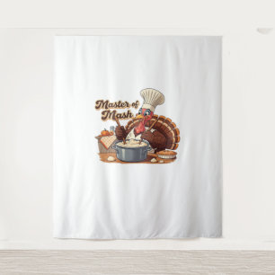 Tenture Chef rétro Turquie Thanksgiving T-Shirt surdimensi