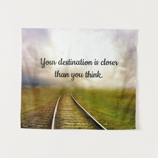 Tenture Chemins de fer de la vie (Devant (Horizontal))