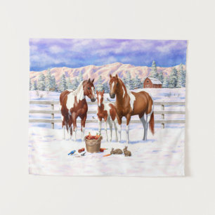 Tenture Chestnut Pinto Sorrel Peinture Quarter Chevaux Dan