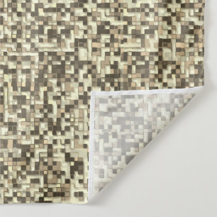 Tenture Chevauchement de petits carrés dans les tons beige