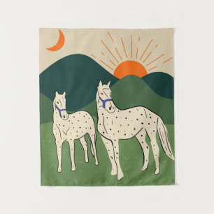 Tenture Chevaux des Highlands