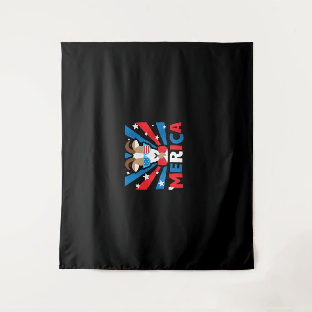 Tenture Chèvre d'Amérique féminine (Devant)