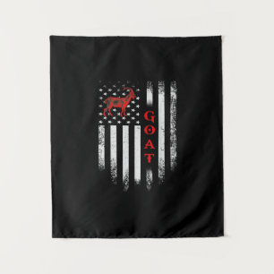 Tenture Chèvre de drapeau américain vintage US