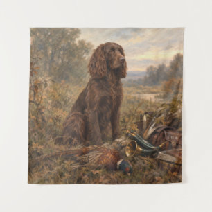 Tenture Chien de chasse Wachtelhund, Spaniel allemand