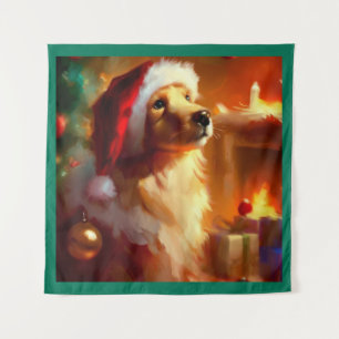 Tenture Chien de Noël 1