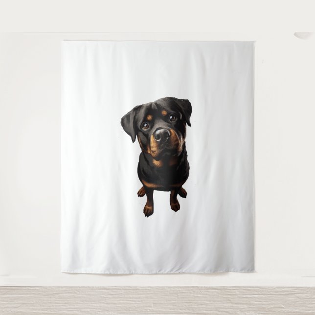 Tenture chien de rottweiler (Devant)