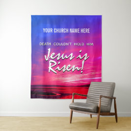 Tenture Christ Jésus est ressuscité Église de Pâques