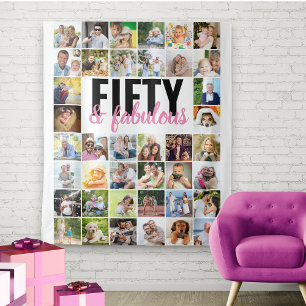 Tenture Cinquante ans et Fantastique 40 Collage de photos