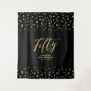 Tenture Cinquante   Toile de fond pour fête d'anniversaire
