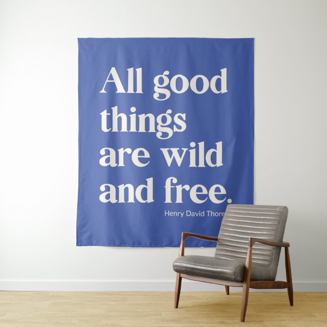 Tenture Citation de positivité Inspirationnelle sauvage et (En situation)