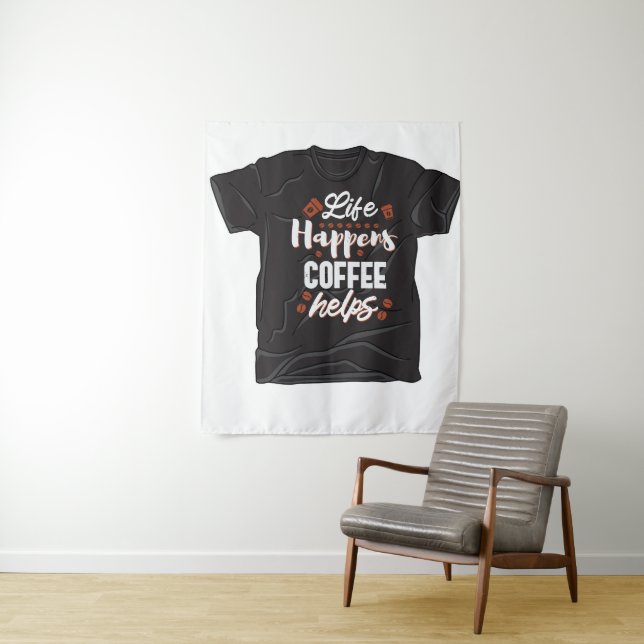 Tenture Citation de typographie (En situation)