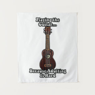 Tenture citation guitare inspirante pour les amateurs de g