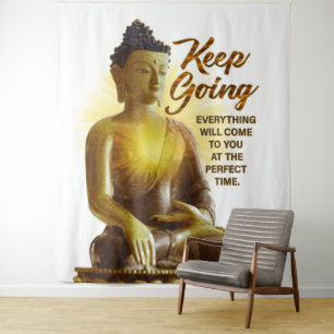 Tenture Citation Inspirationnelle Bouddha Continuer