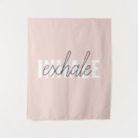 Citation moderne Pastel Pink Inhale Exhale