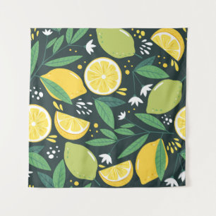 Tenture Citron Abstrait : Art Moderne Sans Seamless.