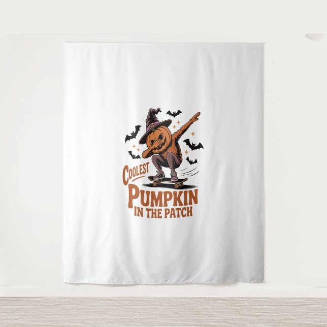 Tenture Citrouille le plus froid dans le patch (Devant)