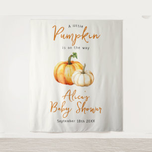 Tenture Citrouille Rustic Fall Baby shower Photo Contexte