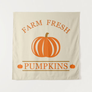 Tenture Citrouilles frais de ferme automne