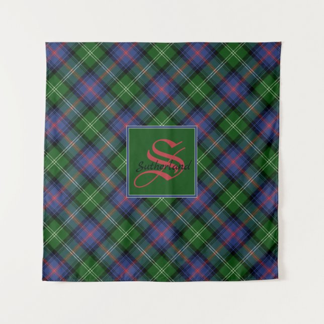 Tenture Clan Sutherland Tartan (Devant)