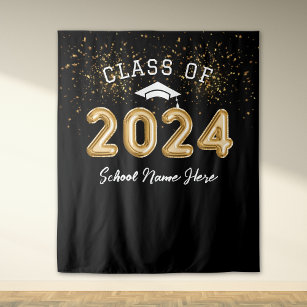 Tenture Classe De 2024 Nom De L'École Parti De Diplôme D'O