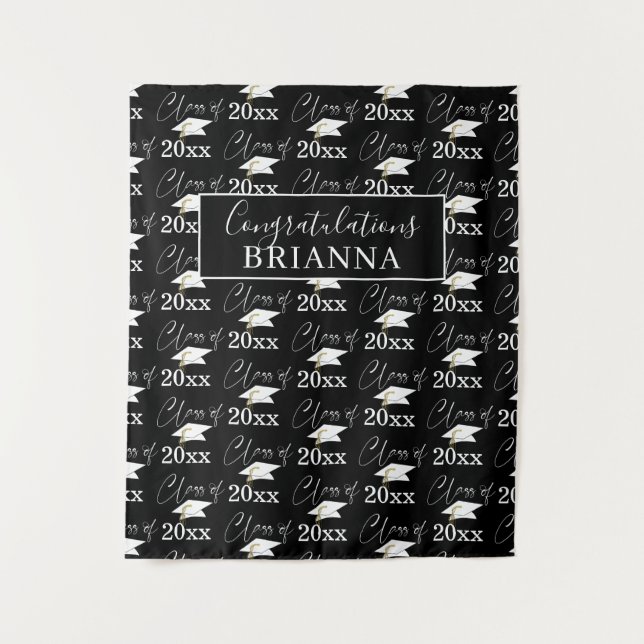 Tenture CLASSE DE Motif Photo Prop noir blanc (Devant)