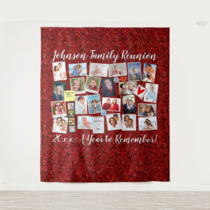 Tenture Classe de Parties scintillant rouges ou collection