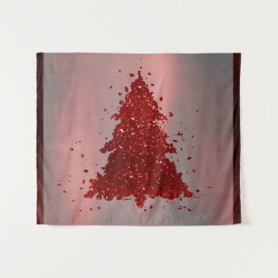 Tenture Classic Merry Christmas Rich Festive Crimson Red