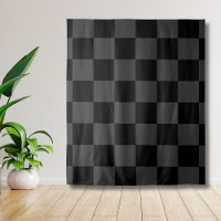 Classique Moderne Noir & Damier Noir Fumé