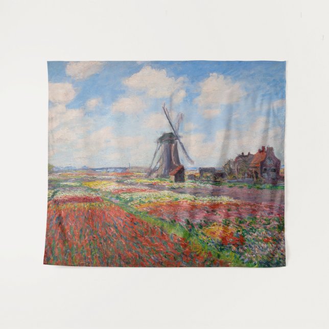 Tenture Claude Monet - Champ de Tulipes en Hollande (Devant (Horizontal))