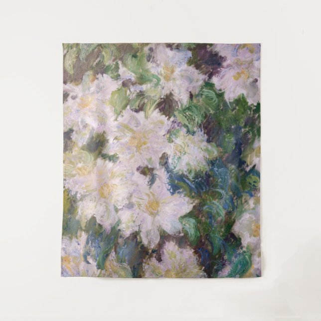 Tenture Claude Monet - Clematis blanc (Devant)