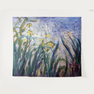 Tenture Claude Monet - Iris jaunes et violets