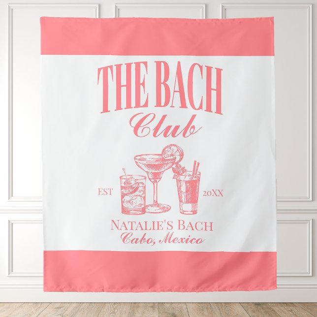 Tenture Club Bach Personnalisé Enterrement de Vie de Jeune (Créateur téléchargé)