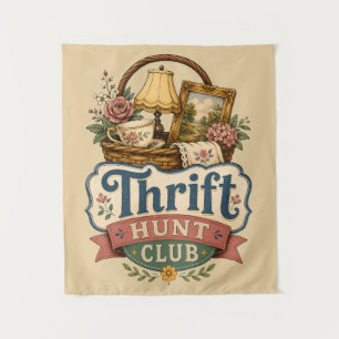 Tenture Club de chasse aux bonnes affaires Cottagecore vin