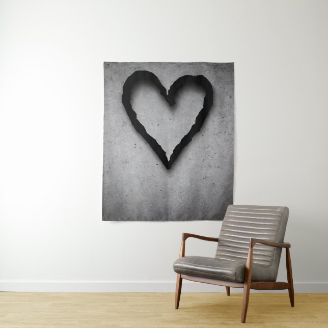 Tenture Coeur gauche, no 01 (En situation)