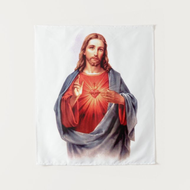 Tenture Coeur sacré de Jésus (Devant)