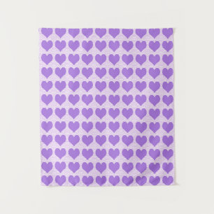 Tenture Coeurs pourpres