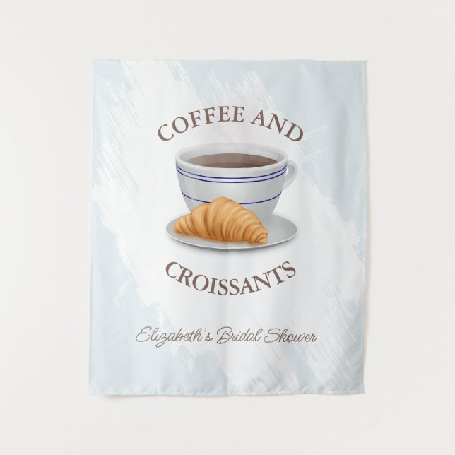 Tenture Coffee and Croissants Bridal Shower (Devant)