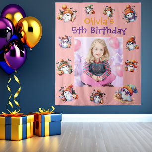 Tenture Coffee Lover Ghost Party Backdrop pour la fête des