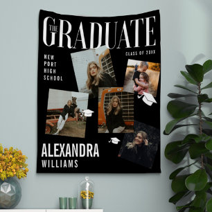 Tenture Collage de couverture de magazine tendance pour un