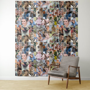 Tenture Collage Photo de Famille Personnalisé Puzzle 24 Ph