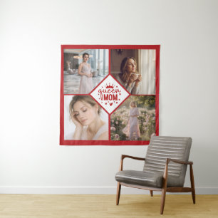 Tenture Collage Photo Personnalisé Cadeau pour une Reine M